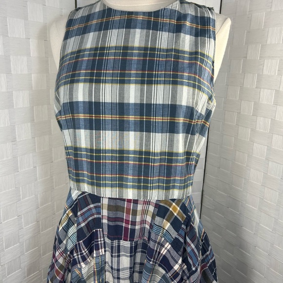 Polo Ralph Lauren mixed plaid print dress. Size 4 - Picture 4 of 8